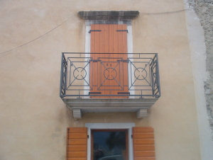 Ringhiera per balcone per ristrutturazione abitazione privata